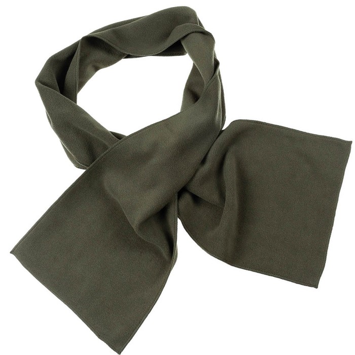 Fox Outdoor Fleece-Schal, oliv, Winterschal, 160x25 cm